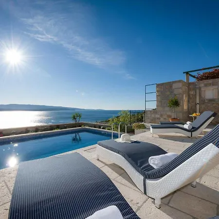 Exquisite Brac 3 Bedrooms Belle Overlooking The Adriatic Sea Private Pool Villa Murvica (Brac)